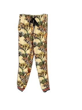 Track Pants - Victorious Lion floral Print Size Small